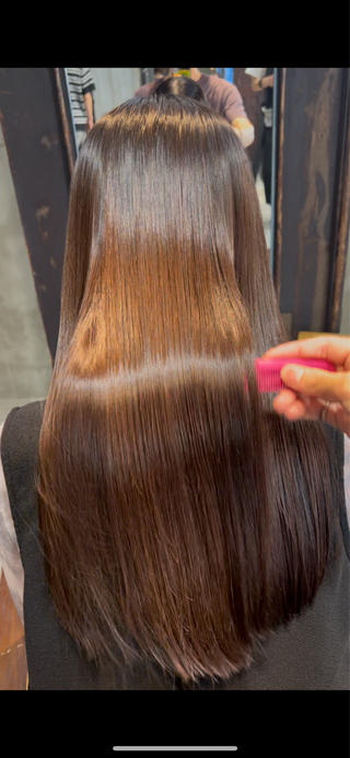 ロング カラー ヘアアレンジ 透明感/艶髪矯正 🪐takushiのヘアスタイル