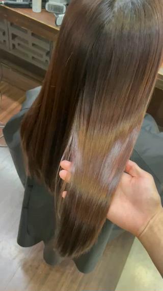 縮毛矯正で乾かしただけでこの仕上がり