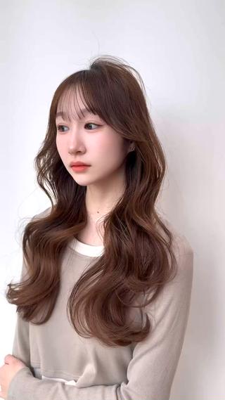 ロング カラー 🇰🇷韓国風くびれ ヘア🇰🇷中村優大のヘアスタイル