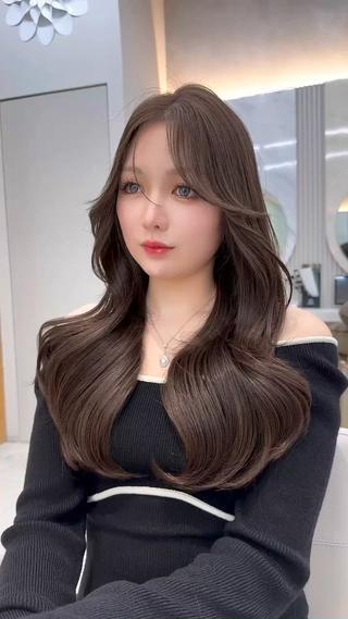 ロング カラー 🇰🇷韓国風くびれ ヘア🇰🇷中村優大のヘアスタイル