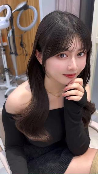 ロング カラー 🇰🇷韓国風くびれ ヘア🇰🇷中村優大のヘアスタイル