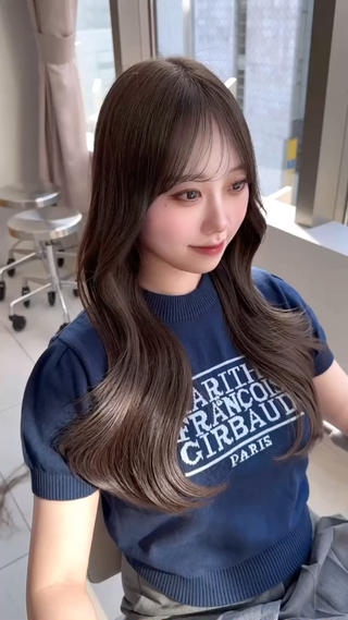 ロング カラー 🇰🇷韓国風くびれ ヘア🇰🇷中村優大のヘアスタイル