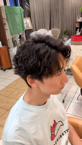 ショート パーマ メンズ メンズ特化/パーマ/ 髪質改善　高野奨馬のヘアスタイル