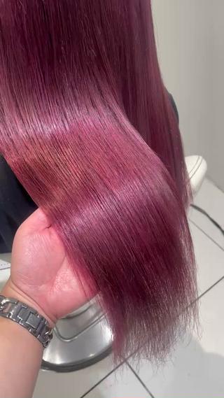 セミロング カラー 💞暖色カラー 💞risaのヘアスタイル