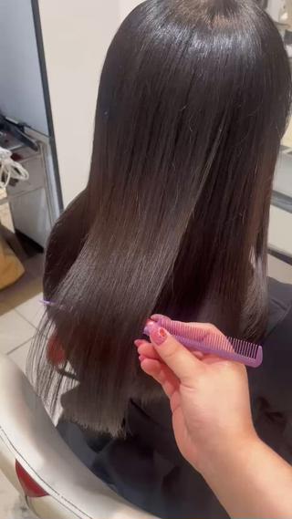 セミロング 💞暖色カラー 💞risaのヘアスタイル