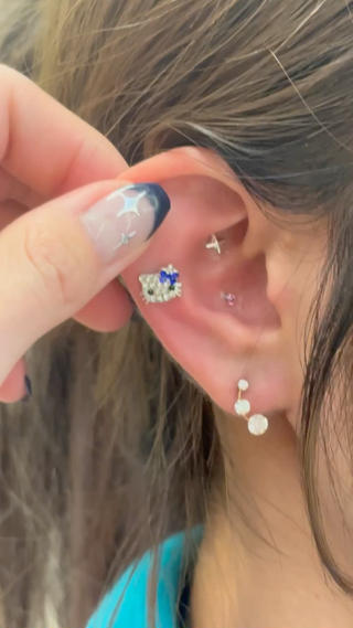 シールエクステ🎀 羽エクステ🌙しぇるのヘアスタイル