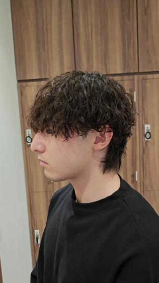 波巻きツイストスパイラルパーマ 