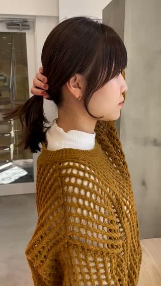 ミディアム カラー DECORA SORAN【本川越】所属・韓国/顔周り/ボブ/ ショート/大川陽太のヘアスタイル