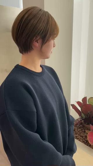 ショート カラー DECORA SORAN【本川越】所属・韓国/顔周り/ボブ/ ショート/大川陽太のヘアスタイル