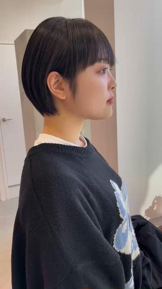 ショート カラー DECORA SORAN【本川越】所属・韓国/顔周り/ボブ/ ショート/大川陽太のヘアスタイル