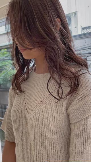 秋っぽいハイライトカラー 