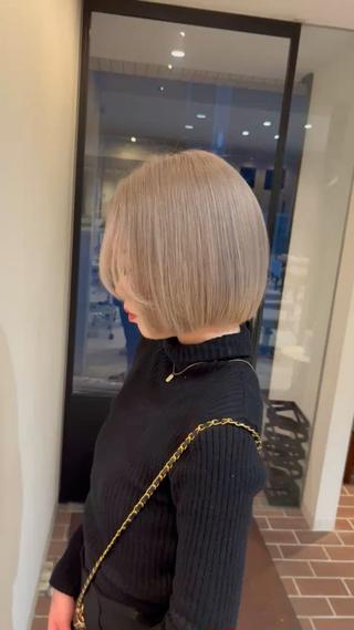 ショート 髪の修復専門サロン　hair place VIVE所属・KOTA / ハイトーン/髪質改善のヘアスタイル