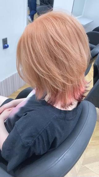 ミディアム カラー 🍎ハッシュカット× 髪質改善🍎カイトのヘアスタイル