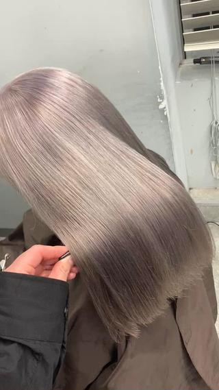 セミロング カラー 🍎ハッシュカット× 髪質改善🍎カイトのヘアスタイル