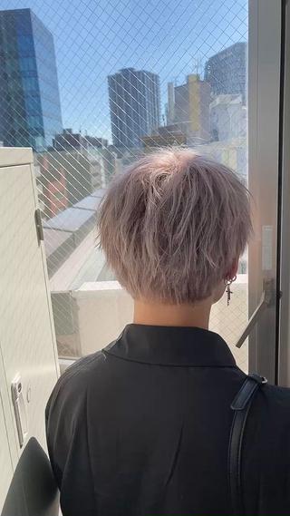 ショート カラー メンズ 🍎ハッシュカット× 髪質改善🍎カイトのヘアスタイル