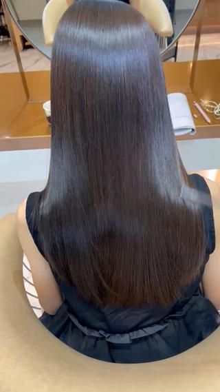 セミロング カラー パーマ 🍎ハッシュカット× 髪質改善🍎カイトのヘアスタイル