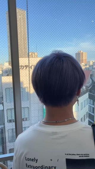 ショート カラー メンズ 🍎ハッシュカット× 髪質改善🍎カイトのヘアスタイル