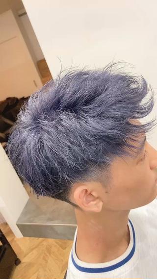 ショート カラー メンズ 🍎ハッシュカット× 髪質改善🍎カイトのヘアスタイル