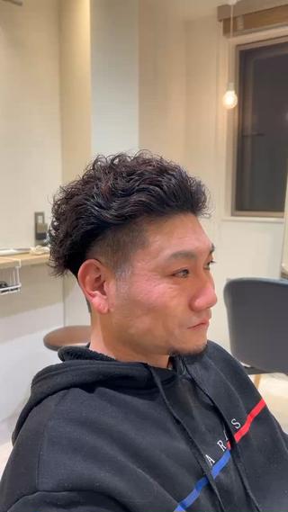 乾かすだけで決まるパーマ 