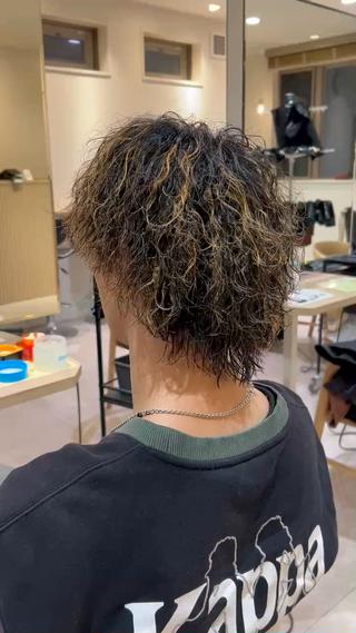 パーマ メンズ いぶき/透明感カラー 🎨メンズパーマ🔥のヘアスタイル