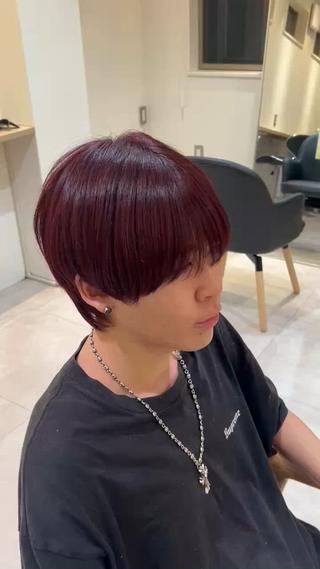 カラー メンズ いぶき/透明感カラー 🎨メンズパーマ🔥のヘアスタイル