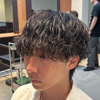 波巻きスパイラルパーマ 