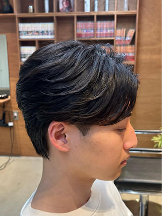 ショート パーマ メンズ メンズパーマ✨️村越 雄斗のヘアスタイル