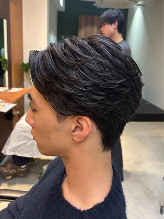 ショート パーマ メンズ メンズパーマ✨️村越 雄斗のヘアスタイル