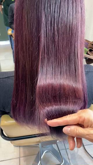 ロング カラー PREVIA銀座渡辺 真矢のヘアスタイル