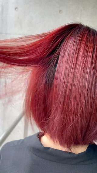 艶のあるカラー️
綺麗な赤色に！ 