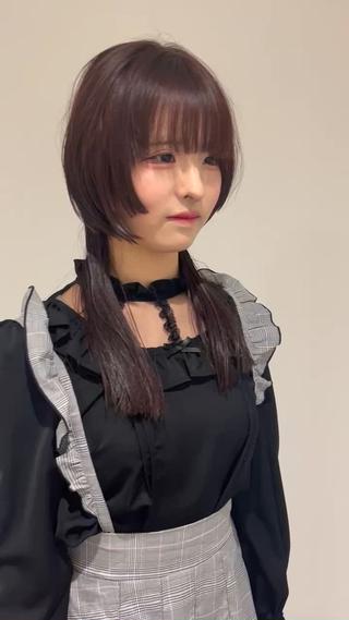 姫カットウルフ×ナチュラルカラー 