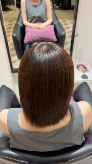 エンジェルリング
乾かしただけの仕上がりです。 