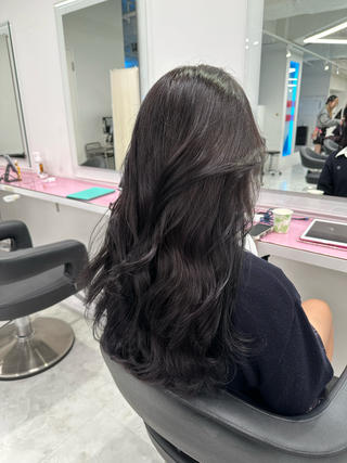 ロング カラー ヘアアレンジ 艶カラー/ハイトーン /レイヤーカットのヘアスタイル