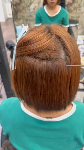 内側もしっかり癖が伸びてツヤツヤにさせて頂きます！ 