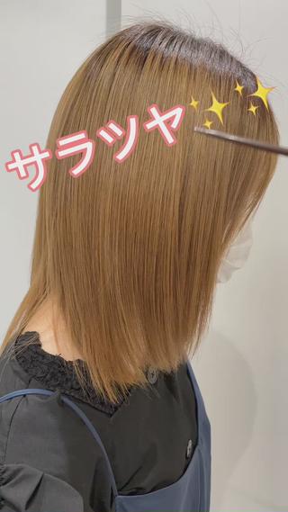 セミロング カラー 岩崎 裕司のヘアスタイル