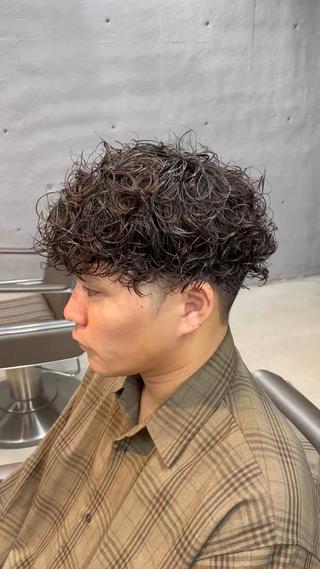 ショート カラー パーマ メンズ 💈メッシュパーマ 特化💈ユウマ💈のヘアスタイル