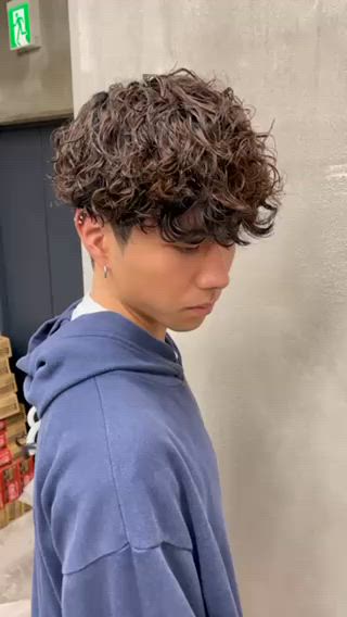 ショート パーマ メンズ 💈メッシュパーマ 特化💈ユウマ💈のヘアスタイル