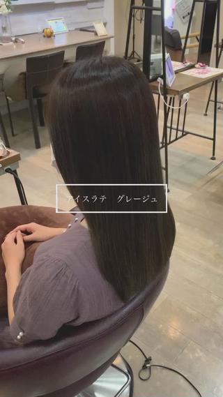 ロング メンズバレイヤージュ 斉藤春のヘアスタイル