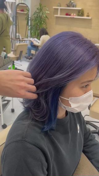 ミディアム メンズバレイヤージュ 斉藤春のヘアスタイル