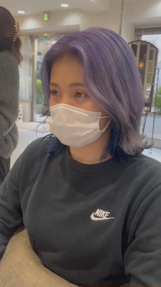 ミディアム メンズバレイヤージュ 斉藤春のヘアスタイル