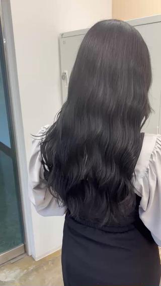 ロング カラー 色白に見える暗髪 梅田・増田のヘアスタイル