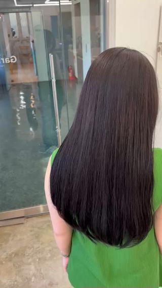 ロング カラー 色白に見える暗髪 梅田・増田のヘアスタイル