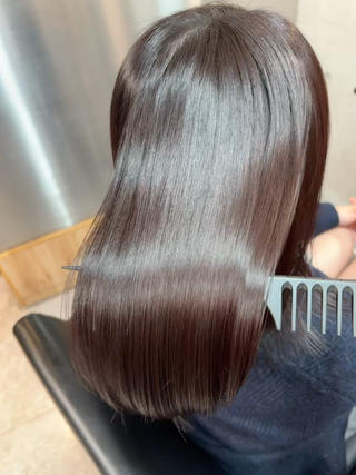 ミディアム ショートボブ縮毛矯正 髪質改善のプロ山道潤のヘアスタイル