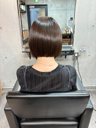 ショート カラー パーマ ショートボブ縮毛矯正 髪質改善のプロ山道潤のヘアスタイル