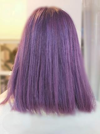 #ダブルカラー #カラー　#ミディアム
ヴァイオレット系カラー 