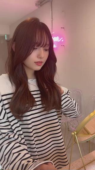 #韓国ヘア　#顔まわりレイヤー　#くびれヘア 