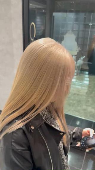 ・after
・ブリーチ2回で作るwhite beige️
・複雑履歴からでも叶います️ 