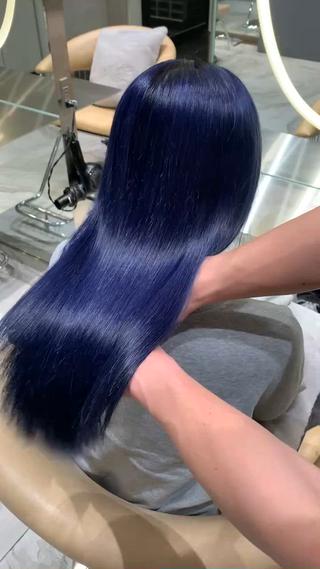 ・ブリーチ1回～、ネイビーブルー 