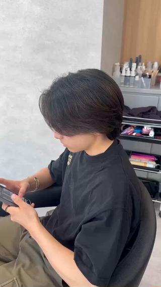 ショート カラー パーマ 福井祥太／海外風 /プードルパーマのヘアスタイル