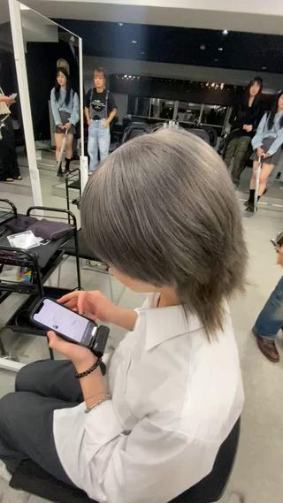 ショート カラー パーマ 福井祥太／海外風 /プードルパーマのヘアスタイル